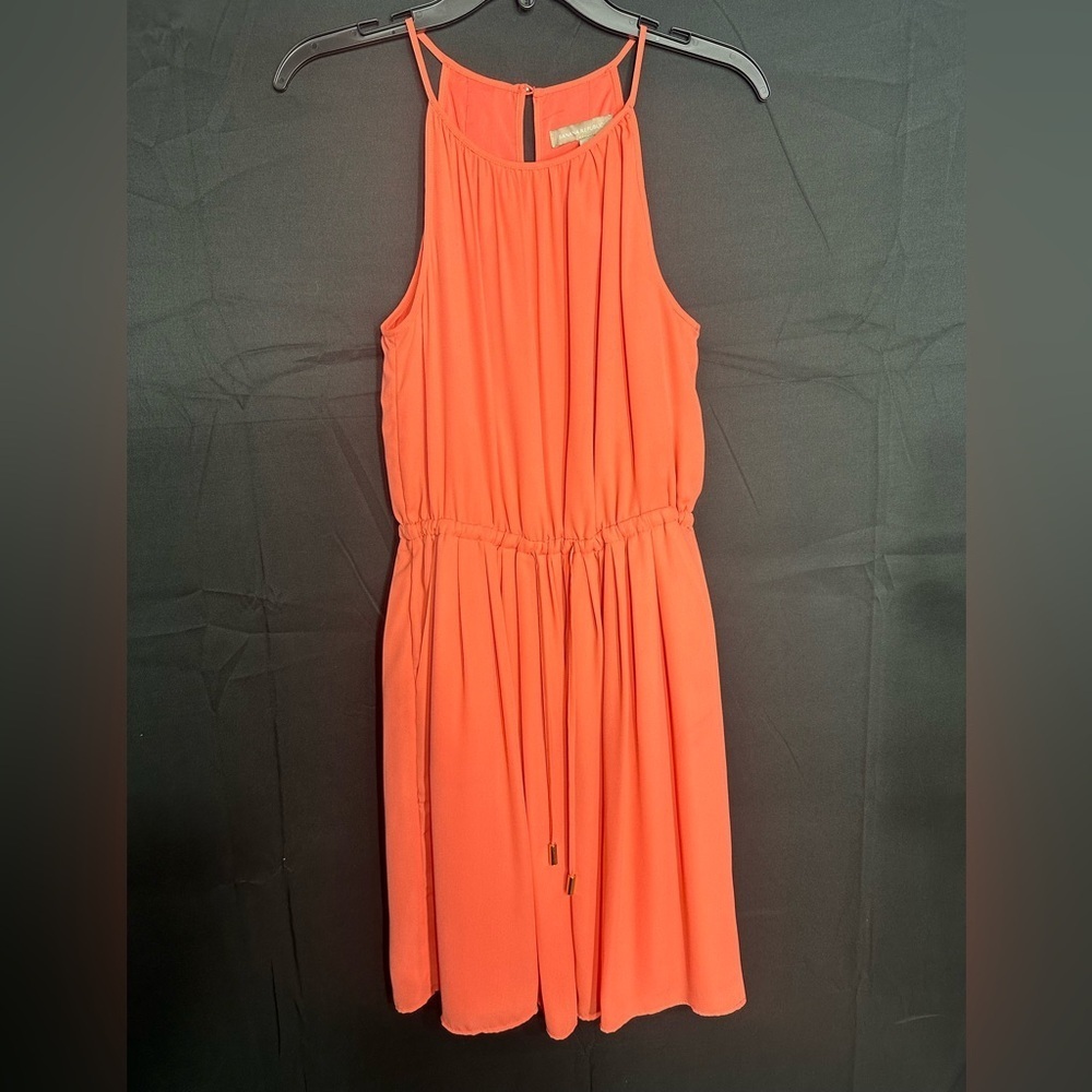 BANANA REPUBLIC Coral Sleeveless Dresssize 0 pre owned Exellent condition